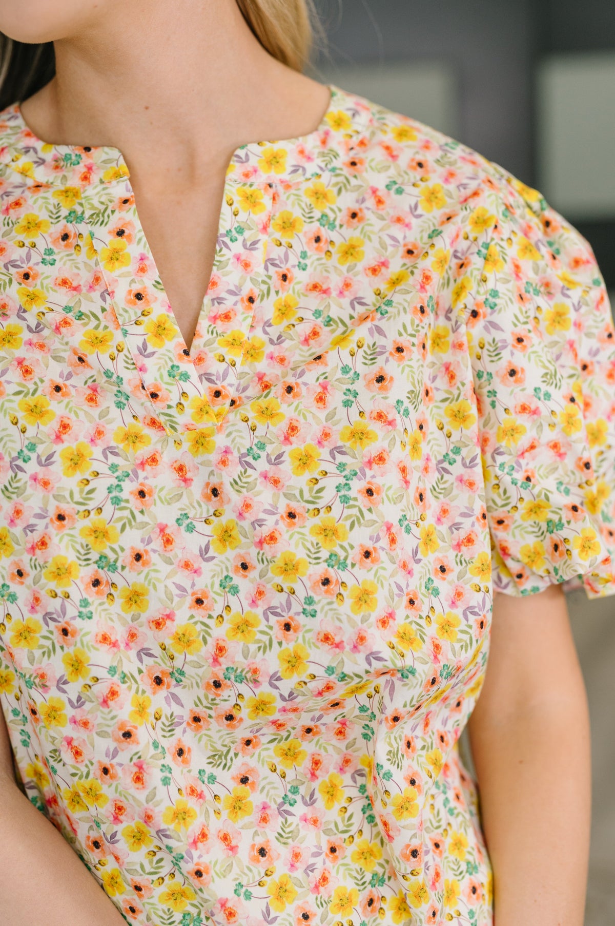Seven Days a Week Balloon Sleeve Blouse