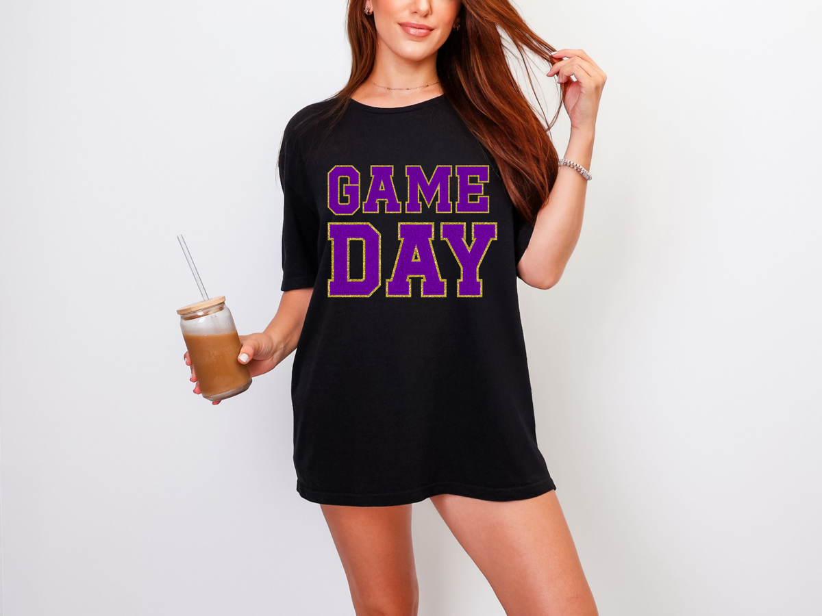 Game Day Black Graphic Tee in Multiple Colors